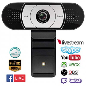 Spedal Streaming 1080P Webcam, Gaming Live USB Camera Compatible with Xbox One OBS Mixer Xsplit, HDR