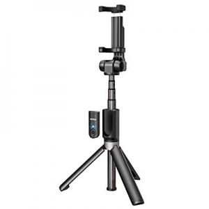 Mpow Upgraded Selfie Stick Bluetooth, 2-in-1 Extendable Selfie Stick Tripod with Wireless Remote Shu