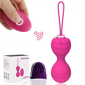 Kegel Balls for Women & Beginners - Abandship Safe Silicone Remote Controlled Kegel Exercise Weights