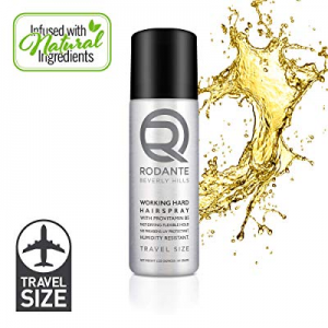 Travel Size Hair Spray for Fine Thin Hair Women & Men, The Rodante Beverly Hills Flexible Hold Hair 