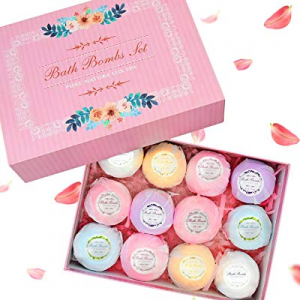 Bath Bombs,Sunvito Natural Essential Oils Soothing&Moist Skin/Relieve Dry Skin Perfect for Bubble & 