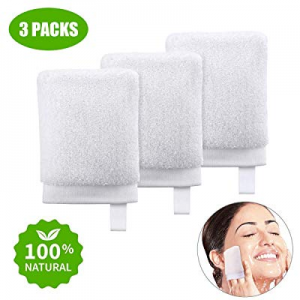 Reusable Facial Cleansing Wipes Pads Makeup Remover Cloths 3 Packs, TOPOINT Nature Silk Organic Soft