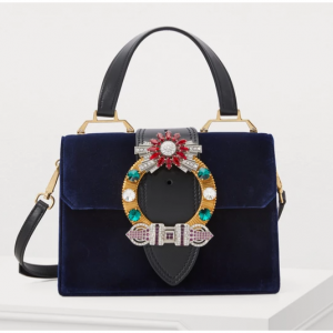 Miu Miu Miu Lady velvet top handle bag