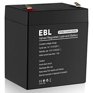 EBL 12V 5AH Rechargeable Sealed Lead Acid Batteries