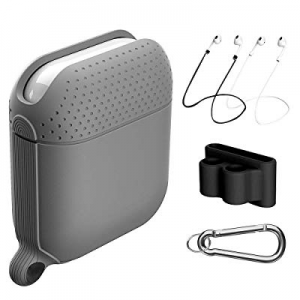 Waterproof Airpods Case,Newdery Airpods Accessories Kits Protective Silicone Cover and Skin for Appl