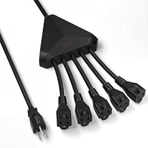 EBL Octopus 5 Outlet Surge Protector Power Strip, 4.5-Foot Power Extension Cord, 4320 Joules Power C