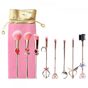 8pcs Makeup Brushes Set,WeChip Moon Magical Sailor Cosmetic Brush Tool for Eyebrow Face Powder Found