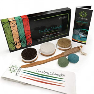 Bamboo Dry Brushing Body Brush – Eco-Friendly Scrub Brushes for Cleansing, Exfoliating, Beauty Skin