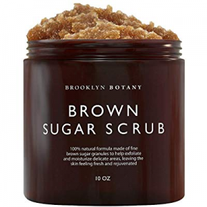 Brooklyn Botany - Brown Sugar Body Scrub - Exfoliating Face Scrub & Body Scrub for Cellulite, Stretc