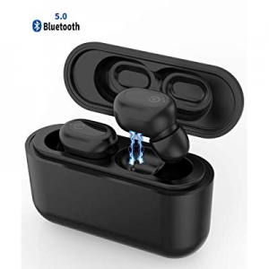 True Wireless Earbuds Bluetooth - JINDUN Headphones Waterproof, Auto Pairing and Stable Connection B