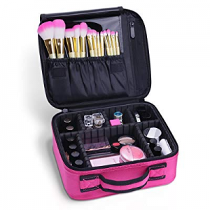 Docolor Portable Travel Makeup Train Bag Makeup Cosmetic Case Organizer Storage Bag for Cosmetics Ma