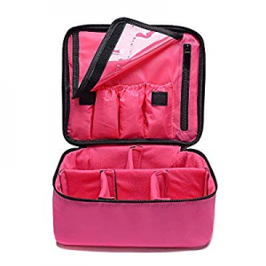 PFFY Travel Makeup Bag Toiletry Train Case Cosmetic Case Organizer Portable Waterproof Make Up Stora