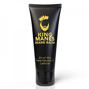 King Manes Beard Balm for Men, 60 ml Beard Conditioner/Softener with All Natural Ingredients Made fo