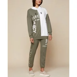 Jxjc Olive Multi-logo Hooded Pullover