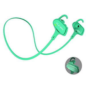 Wireless Bluetooth Headphones, Glow-in-Dark Sports Bluetooth Earbuds w/Mic, CSR and Aptx HD Stereo, 
