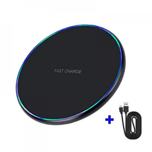 Fast Wireless Charger Qi Certified 7.5W Charging Pad Compatible with Phone 8/8 Plus/X/Xs MAX/XR/XS,1
