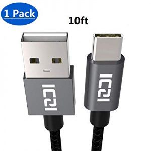 USB C Cable, ICZI USB C Cable 10FT USB C Charge Cable Braided Long Cord for Samsung Galaxy S9/S8 Plu