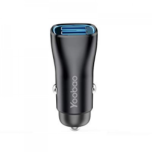 USB Car Charger, Yoobao 3.4A Metal Dual USB Car Phone Adapter Compatible iPhone X/ 8/7/ 6s Plus, iPa