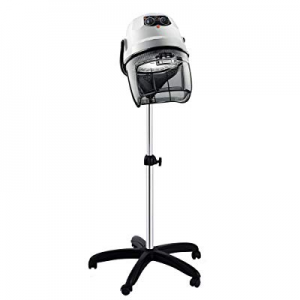 DRY Professional | 1200W Adjustable Salon Bonnet Dryer with Roller Caster Base | Milano 2000 (white)