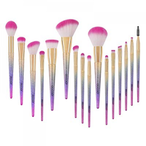 Docolor Makeup Brushes, 16pcs Professional Fantasy Make up Brush Set Foundation Blending Blush Conce