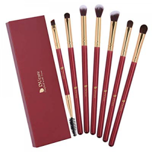 DUcare Eyeshadow Brushes 7Pcs Eye Blending Brush Set for Eyeliner Eyebrow Eye shadow Powder Cream Ma
