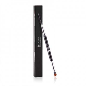 Duo Eyebrow Brush by DUcare - Premium Quality Angled Eye Brow Brush and Spoolie Brush