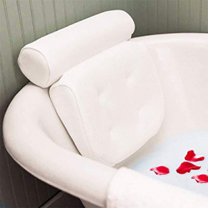 ESSORT Spa Bath Pillow, 3D Air Mesh Bathtub Pillow, Luxury Comfortable Soft & Large Tub Cushion Head