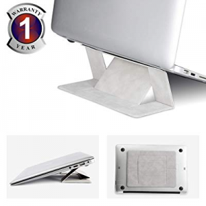 Invisible Laptop Stand Portable-RUCACIO Adhesive Laptop Stand Lightweight Kickstand Foldable Seamles