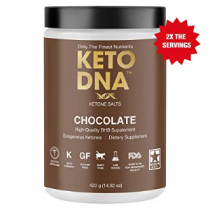 Keto DNA Chocolate Exogenous Ketone Supplement | 30 Servings - 420g | BHB Salts for Ketosis | Beta H
