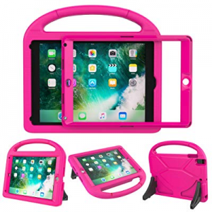 iPad 9.7 2018/2017 Case for Kids,SUPLIK Shock-Proof Full-Body Protection Handle Bumper Cover with Bu