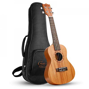 Ukelele Hricane Concert Ukulele 23inch Professional Mahogany Ukele Hawaiian Uke UKM-2 Pack with Gig