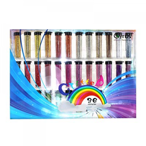 Cyrus Glitter,Stationery Arts and Craft Glitter Glitter Powder Shake Jars,Great for Slime,Art and Cr
