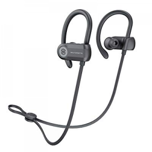 SoundPEATS Bluetooth Headphones, IPX7 Sweatproof Sports Wireless Earbuds, in-Ear Stereo Bluetooth Ea