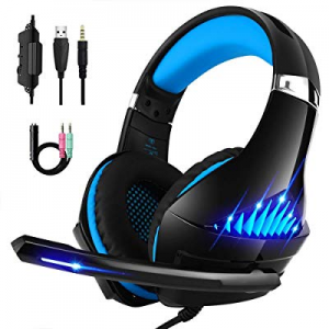DeepDream Stereo Gaming Headset for Xbox One, PS4, Nintendo Switch and PC, with Noise Cancelling Mic
