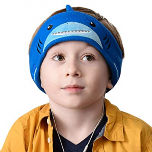 G-Cord Super Comfortable Headband Headphones for Kids (Shark Design)