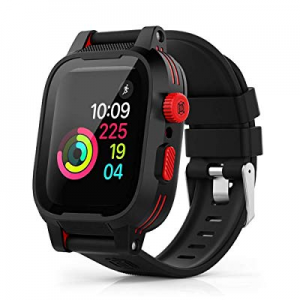 Momots Apple iWatch 44mm Case, Apple Series 4 Woman Man TPU Waterproof Case with Apple Watch Band (R