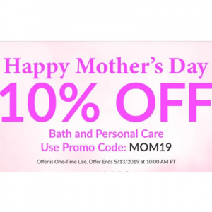 Mother's Day: 10% off Bath & Personal Care @ iHerb