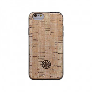 Wood Case Compatible with iPhone 6/6s - Real Cork Wood Case by Reveal Shop - Natural Cork Leather, E