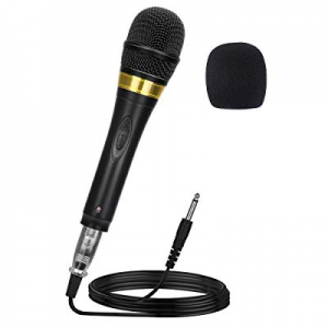 Ankuka Pro Vocal Dynamic Karaoke Microphone with XLR to 6.35mm Cable for Audio Connection, Professio