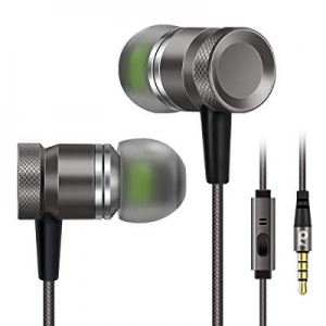Rythsans Durable Metal Housing Headphones, Noise Isolating Earbuds, High Definition Basic in Ear Ear