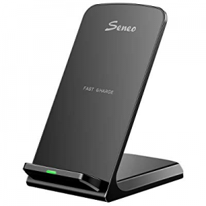 Seneo Wireless Charger WaveStand 014 10W Fast Wireless Charger for Galaxy S10/S10+/S10E/S9/Note9, Qi