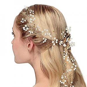 Crystals Wedding Headband Bridal Headpieces for Bridesmaid and Flowergirls, 19.7 inches Hair Vine an