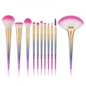 Makeup Brush Set,Docolor 11Pcs Professional Makeup Brushes Face Powder Foundation Blending Blush Con