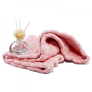 Innovative Gauffer Design Large Microfiber Hair Towel Drying Wraps for Women, Quick Dry Turban Showe