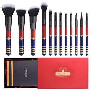 Makeup Brushes Gift Set,Docolor 12Pieces Starlight Goddess Makeup Brushes Premium Synthetic Kabuki P