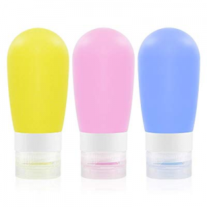 Travel Bottles,Vakoo Leakproof Silicone Refillable Travel Containers,Squeezable Travel Tube Sets Cos
