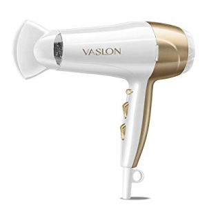 VASLON 1875W Lightweight Negative Ions Hair Blow Dryer with Concentrator Nozzle 2 Speed and 3 Heat S