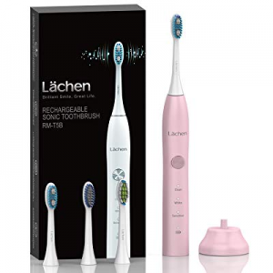 Lächen Power Sonic Electric Toothbrushes Rechargeable Travel 3 Modes USB Charging Waterproof IPX7 4