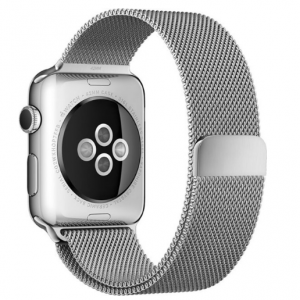 Apple - Milanese Loop for Apple Watch™ 42mm - Stainless Steel @ Best Buy