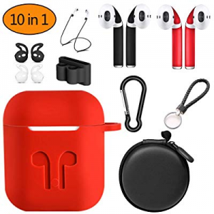 Protection Accessories with Apple Airpods (Case Cover) (Red)